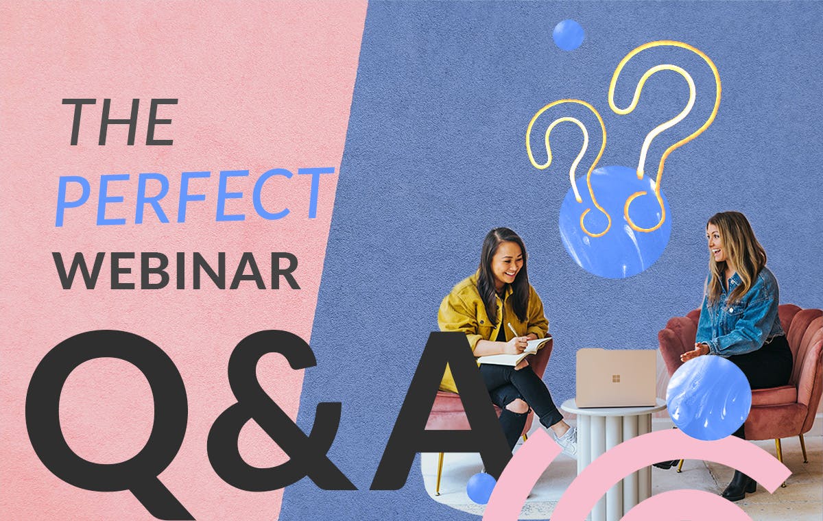 How to host a questions and answers section in a digital webinar setting. The perfect Q&A session.