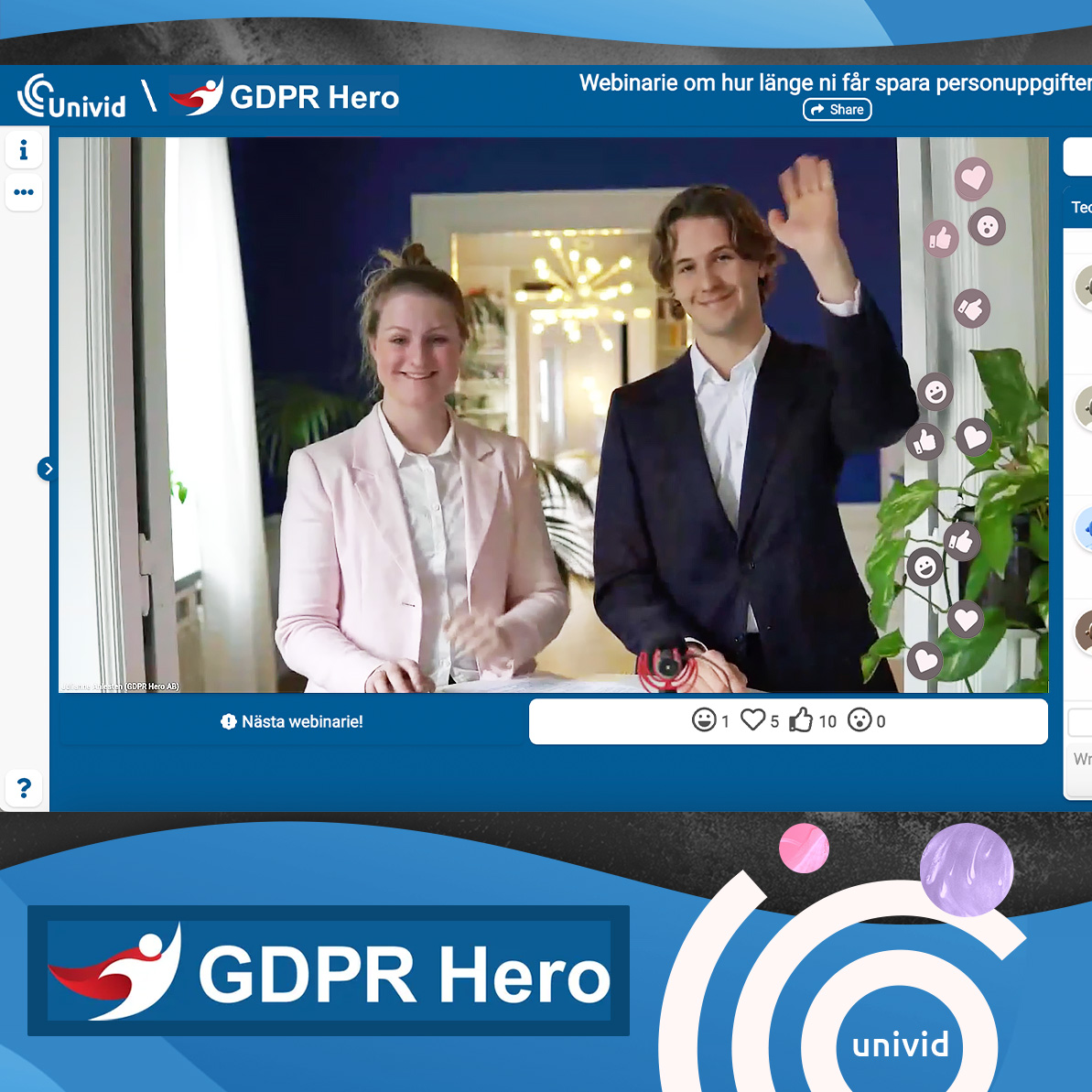 Presented in style, from something that looked like an official representation directly from the White House, GDPR Hero showed how their SaaS tool can make your life easier in relation to compliance with #GDPR.
