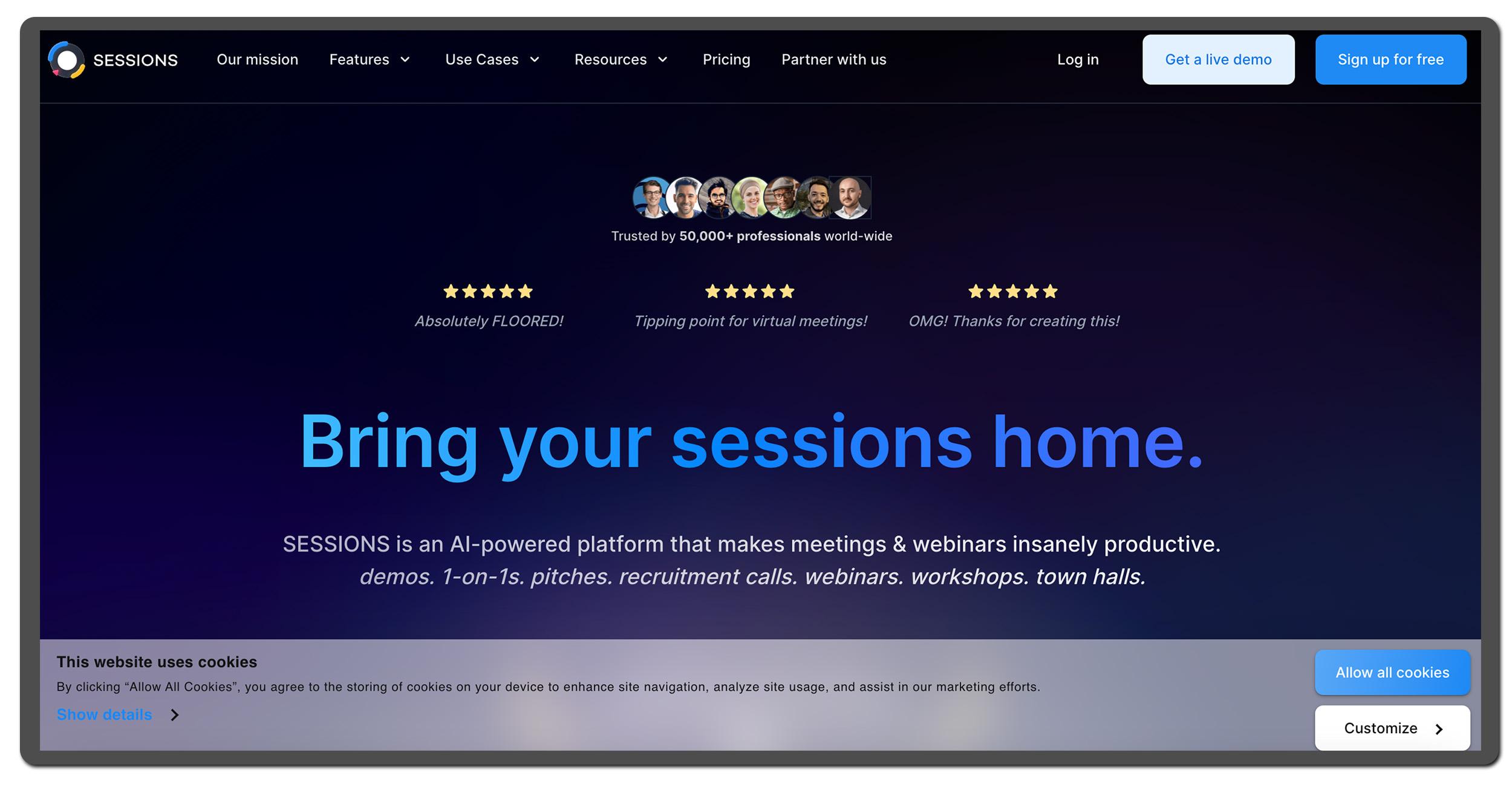 Sessions.us alternative - webinar software