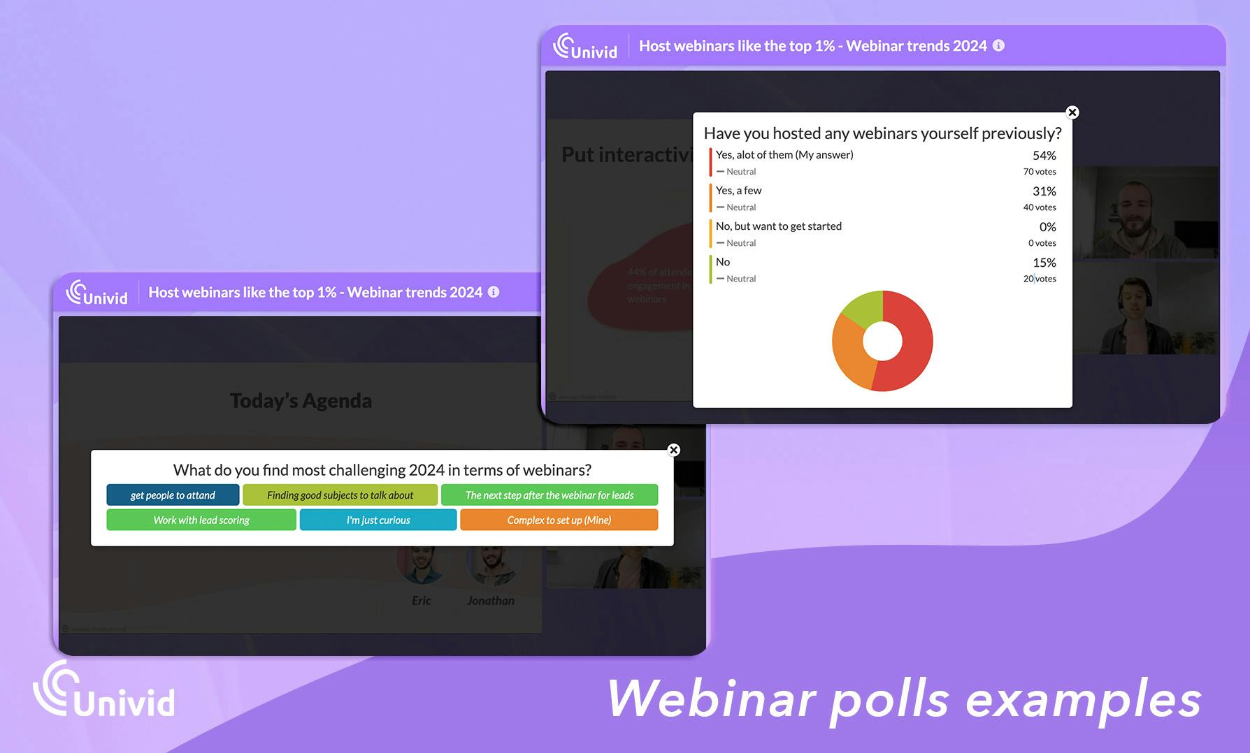 What is a poll in a webinar?