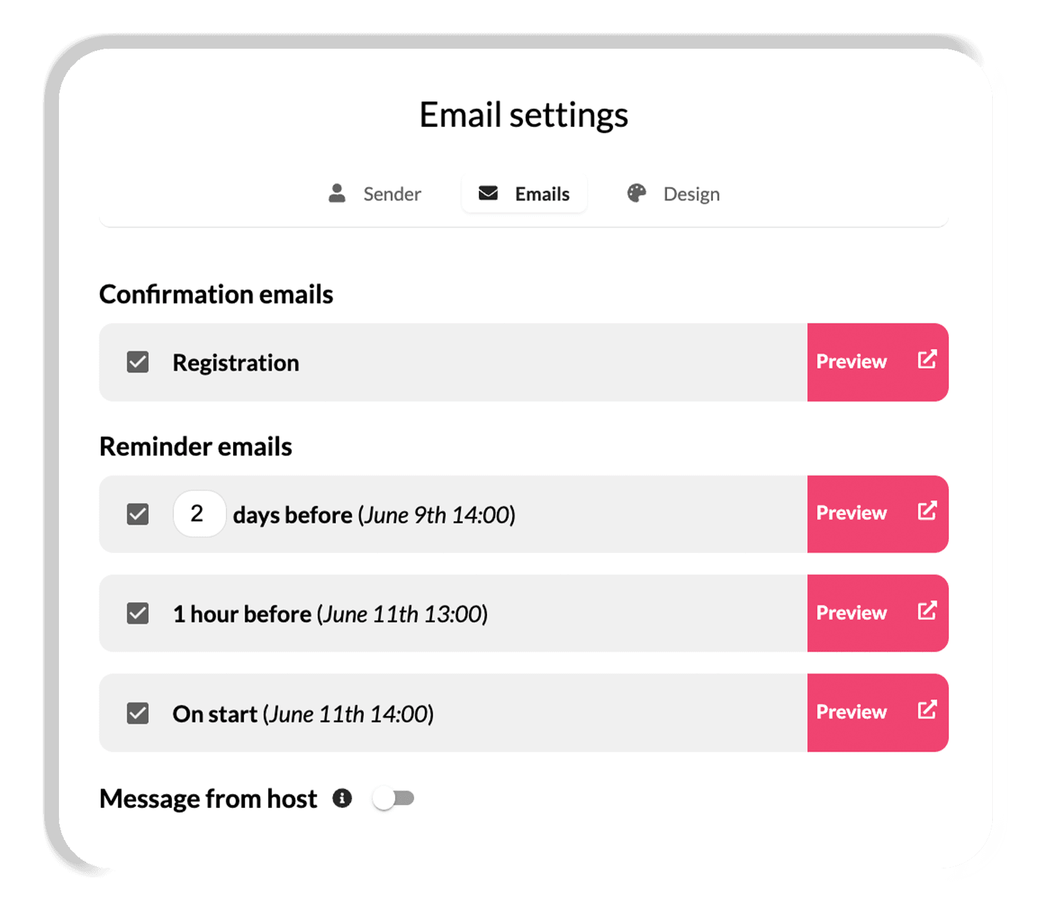 Engagement features in webinar - Univid