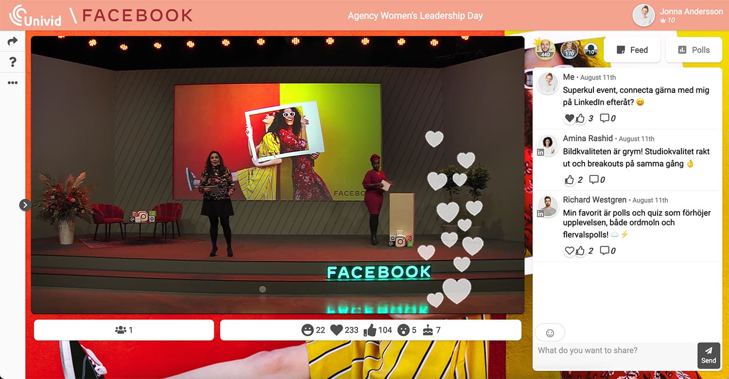 With the best service on the market and large customers, BSC helps both large and small companies to design and carry out digital and live events of all kinds.