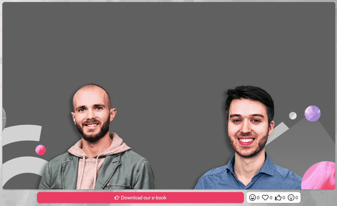 Webinar functionality live in action on the Univid webinar software