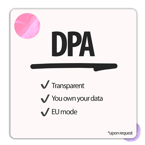 DPA for webinars