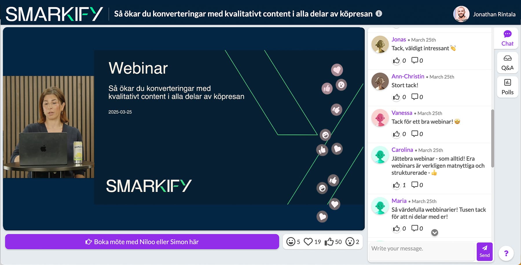 Smarkify is an agency that gives you everything you need to take your digital marketing to the next level! With their team of experts, Smarkify helps companies across several industries through advice, strategy and operational support in marketing, communication, digital sales and brand building.