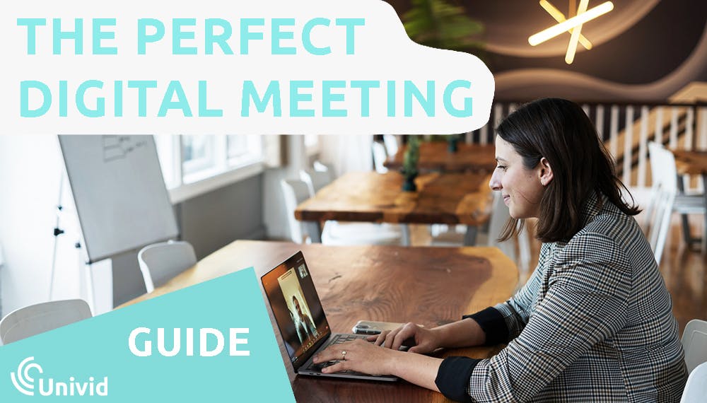 Digitala möten kommer i många former - här diskuterar vi de tre huvudtyperna - videomöten, webbinarium och livesändningar. Vi kommer också att ge ett recept för att hålla det perfekta mötet, samt titta på de verktyg och praktiska tips som är nödvändiga för en engagerande livesession.