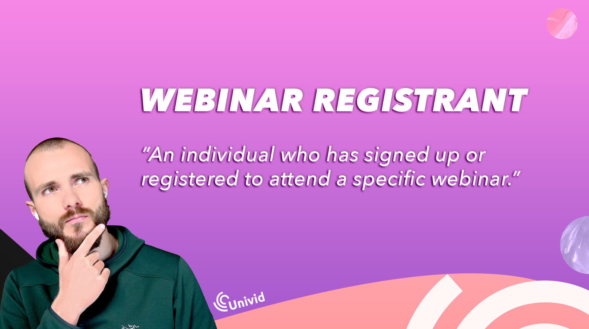 The definition of a webinar registrant.