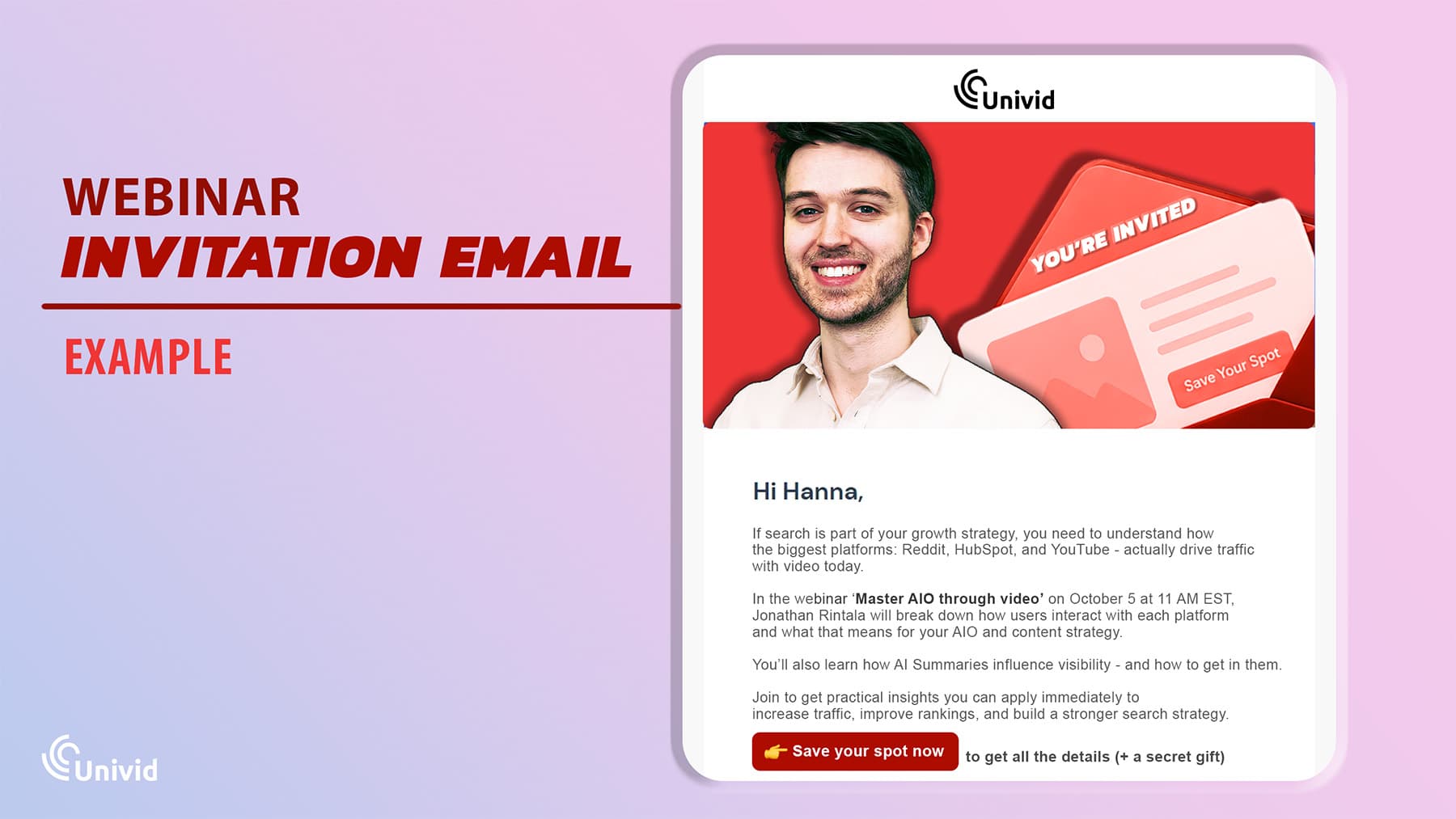 Webinar invitation email example Webinar invitation email example
