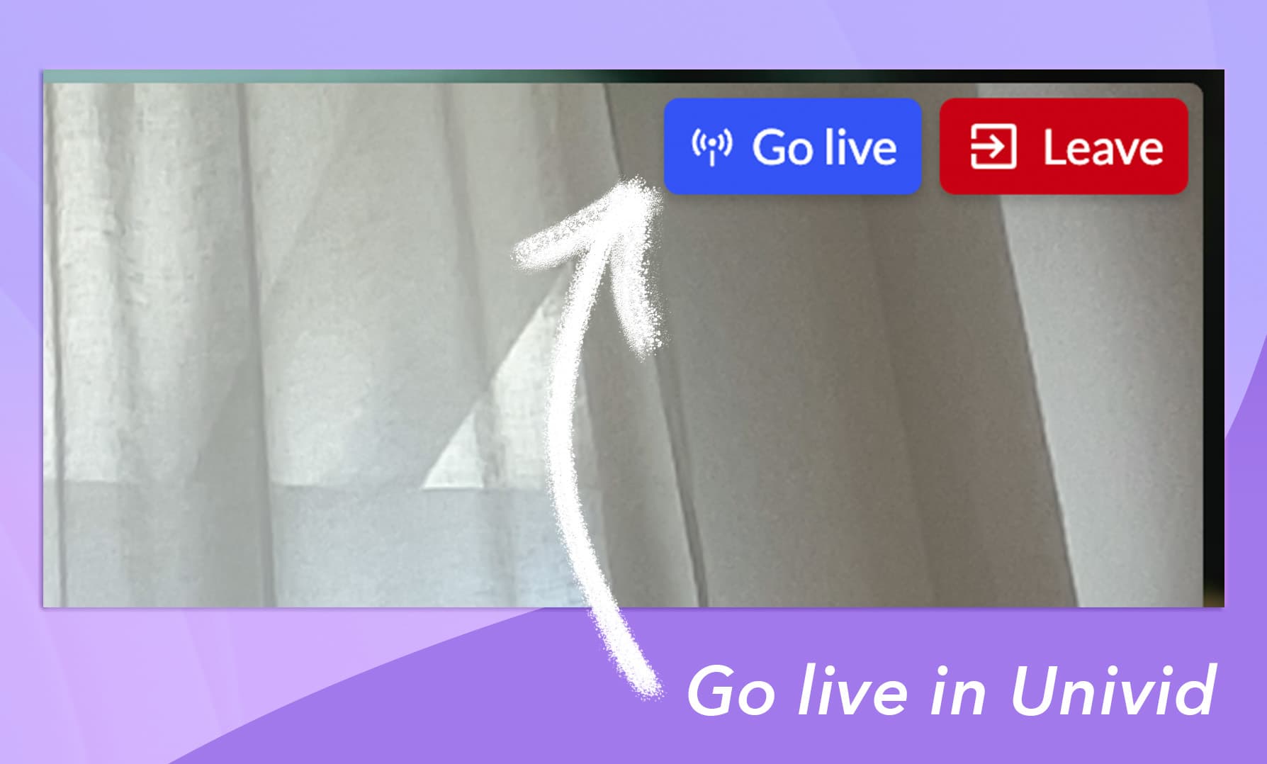Gå live med din webinarsession Gå live med din webinarsession