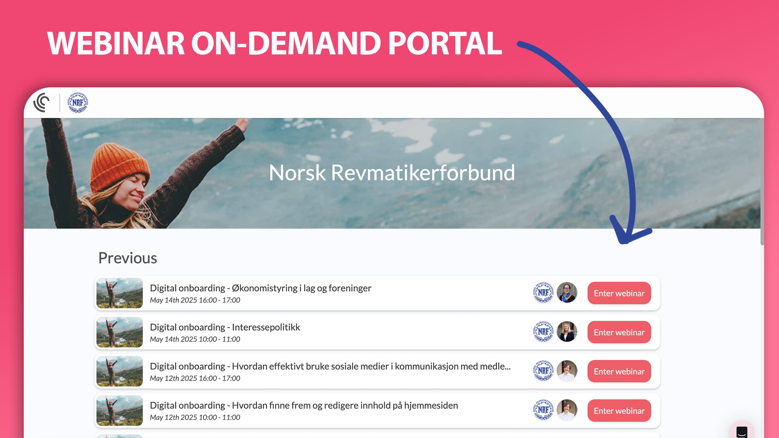 Webinar on-demand portal (in Univid) Webinar on-demand portal (in Univid)