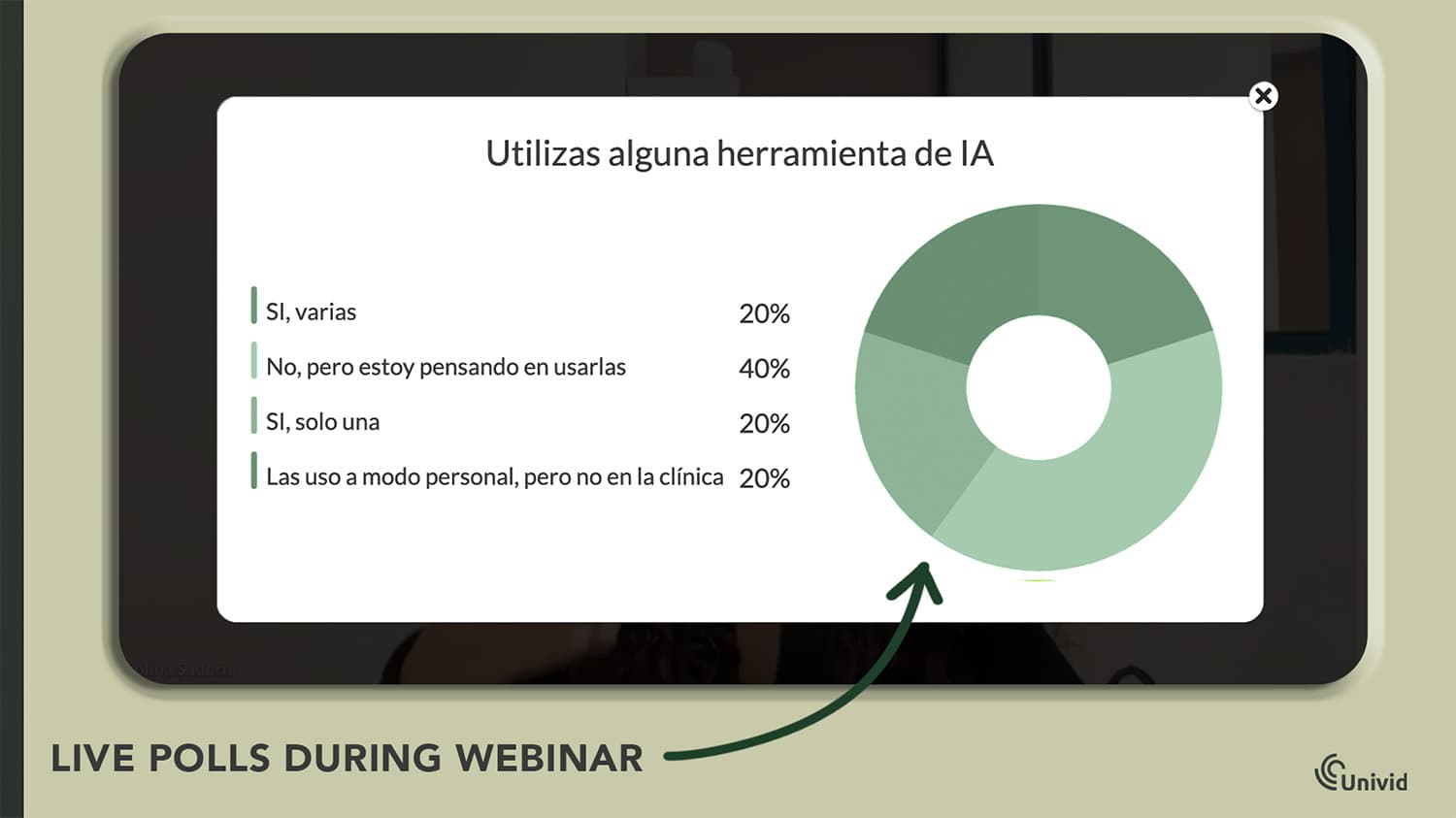 Live polls during webinar in Spanish Live polls during webinar in Spanish