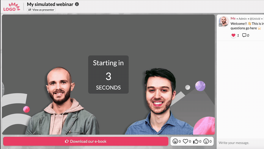 Webbinarium som går live Webbinarium som går live