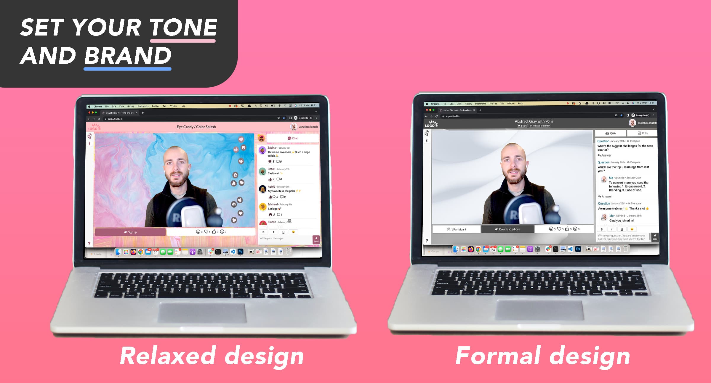 Webinar branding - Are you a relaxed or formal brand? Webinar branding - Are you a relaxed or formal brand?