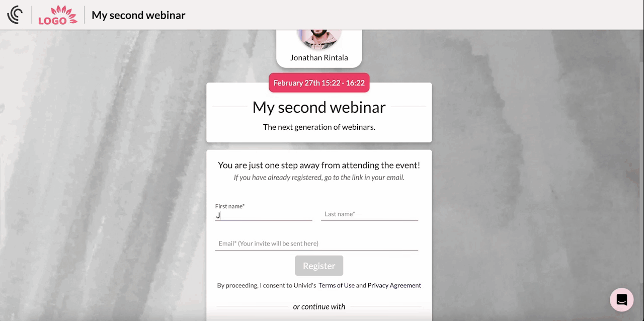 Accessibility for webinars: Entering using only keyboard Accessibility for webinars: Entering using only keyboard