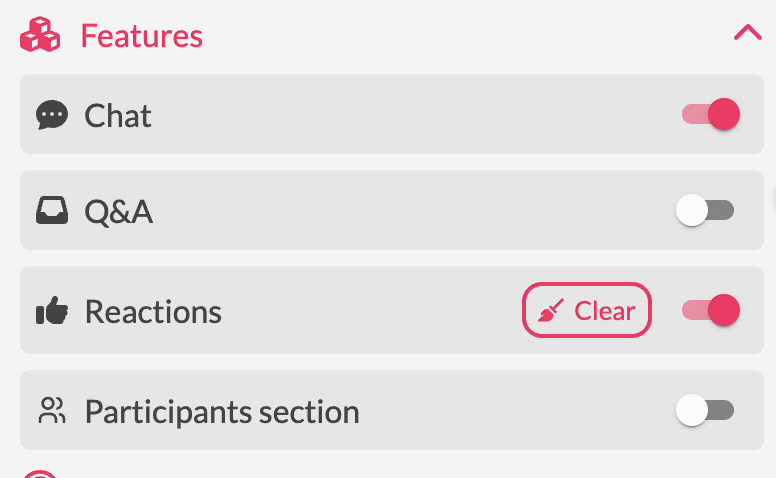 Enable interactive features in webinar Enable interactive features in webinar