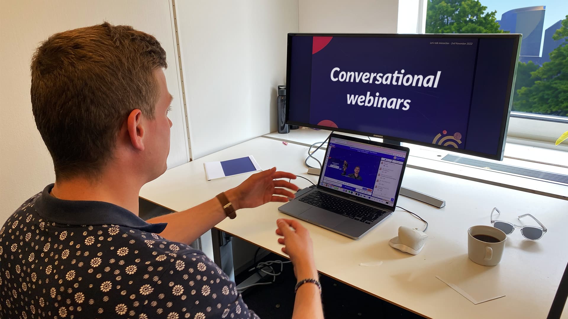 A conversational webinar in action