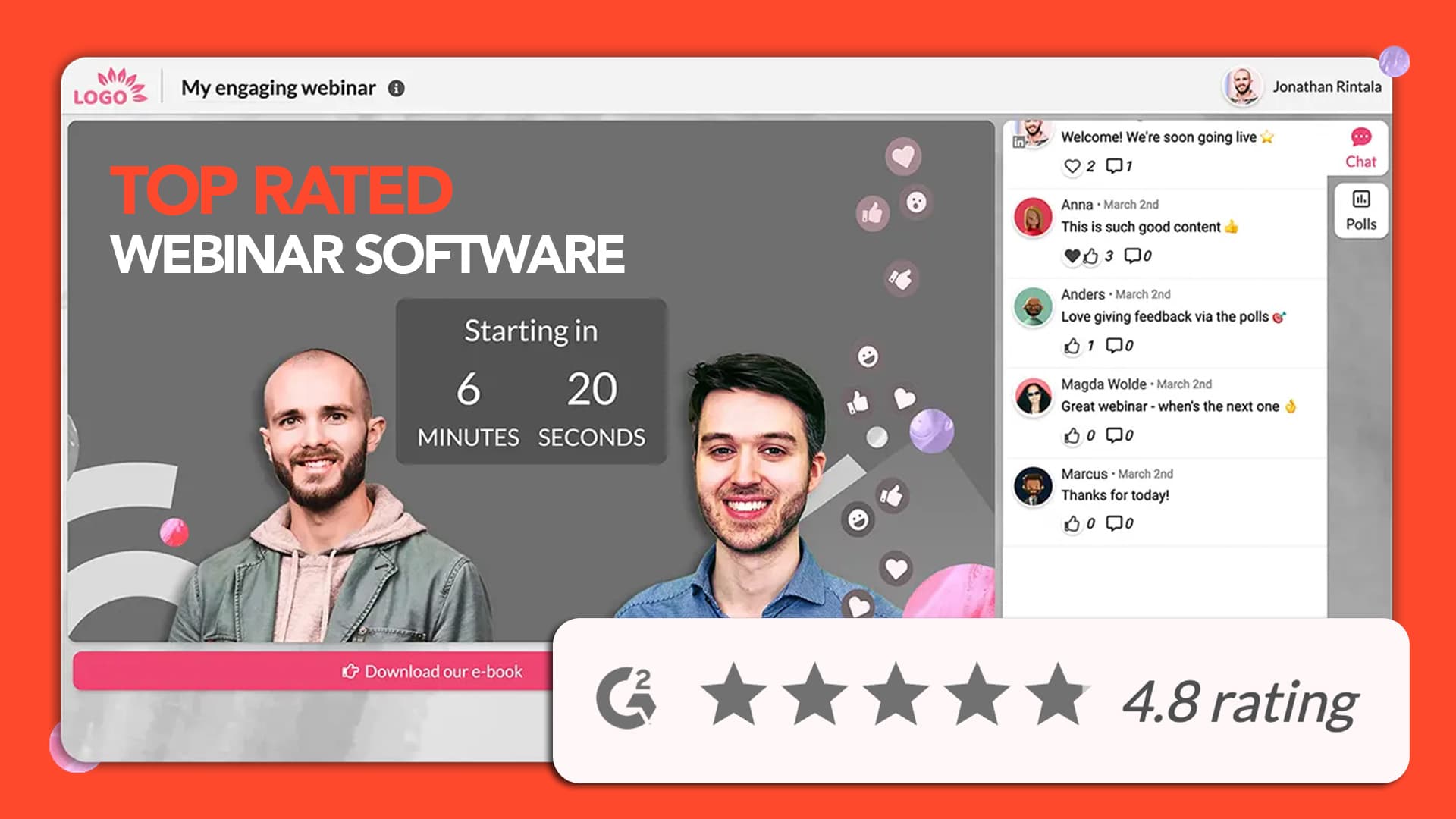 Top rated webinar software (Univid)