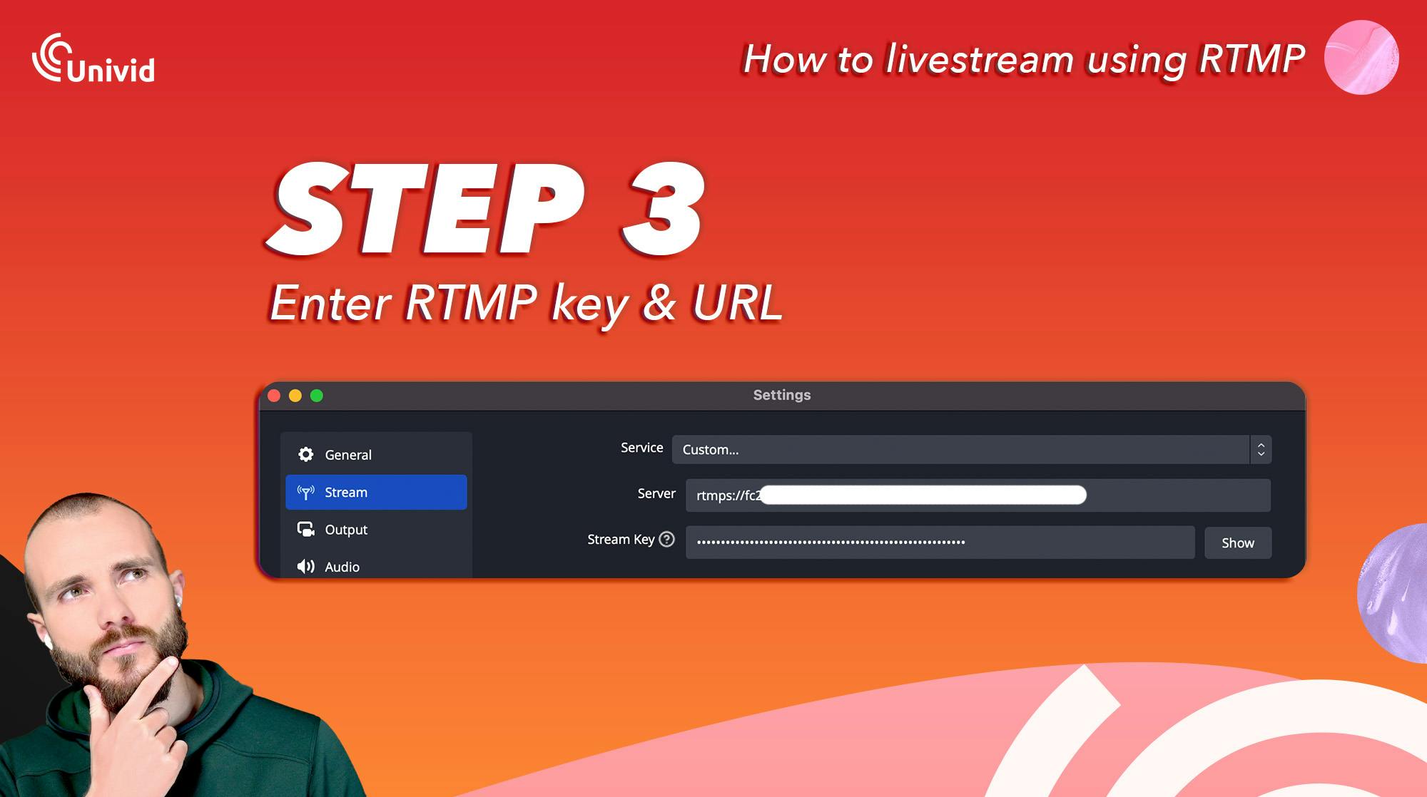 RTMP How to livestream guide - Step 3