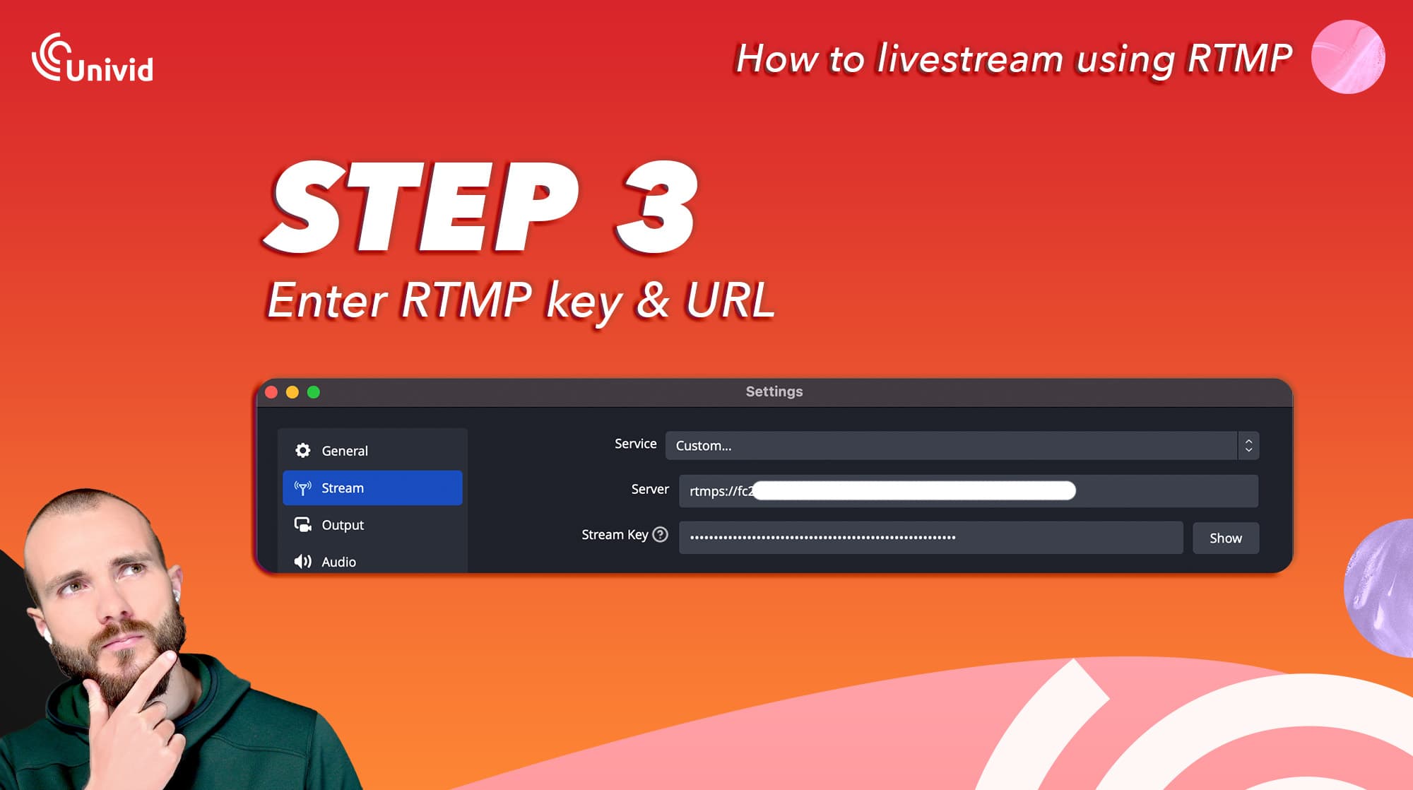 RTMP How to livestream guide - Step 3 RTMP How to livestream guide - Step 3