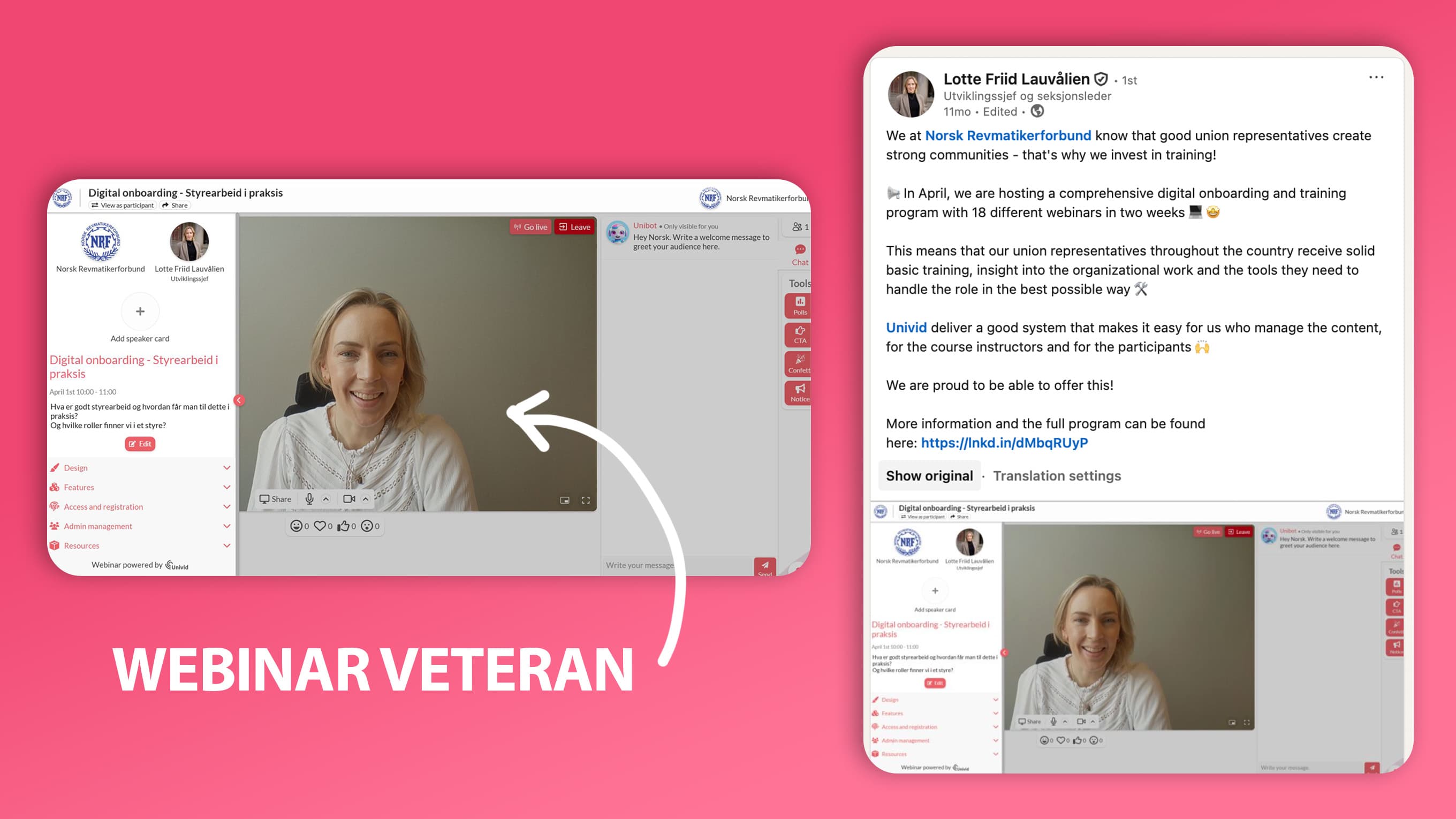 Webinar host veteran share insights about their webinar programme on LinkedIn Webinar host veteran share insights about their webinar programme on LinkedIn
