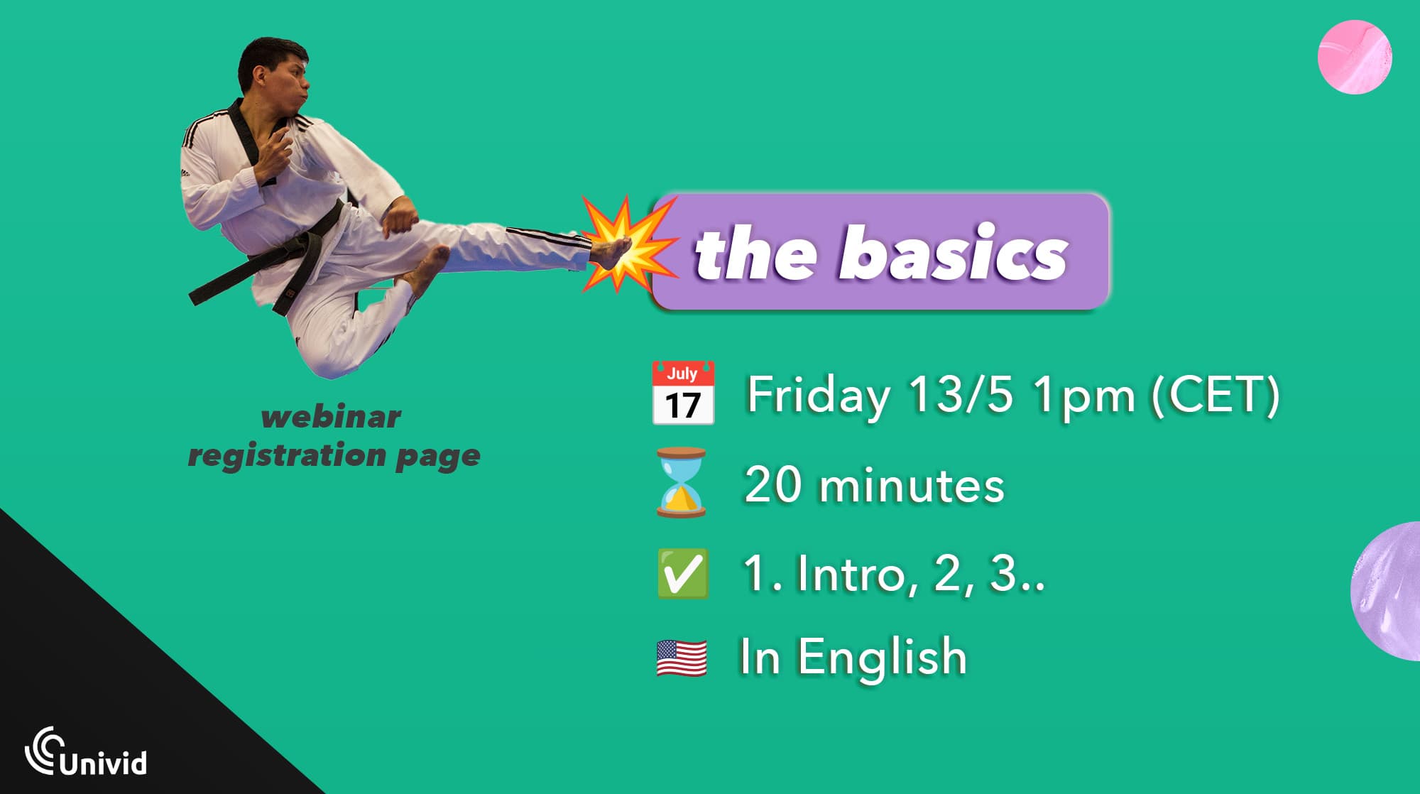 The basics - Webinar registration page The basics - Webinar registration page