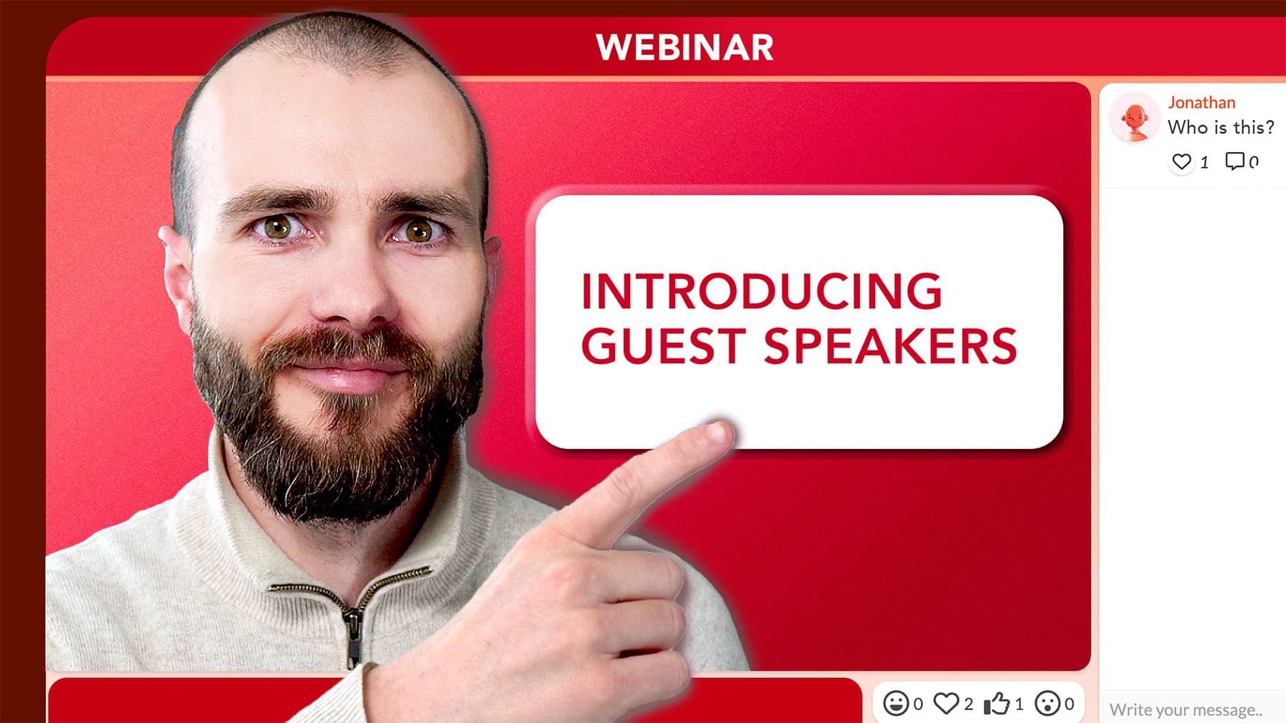 How to introduce a guest speaker in a webinar