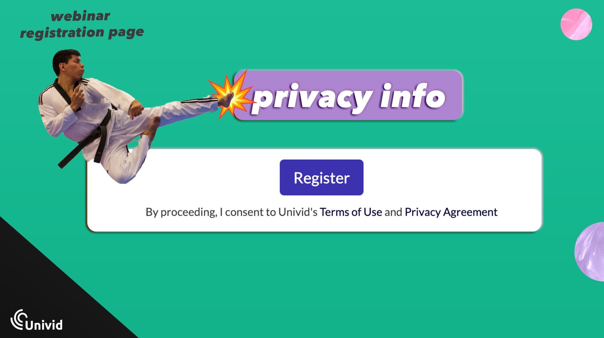 Privacy info - Webinar registration page Privacy info - Webinar registration page