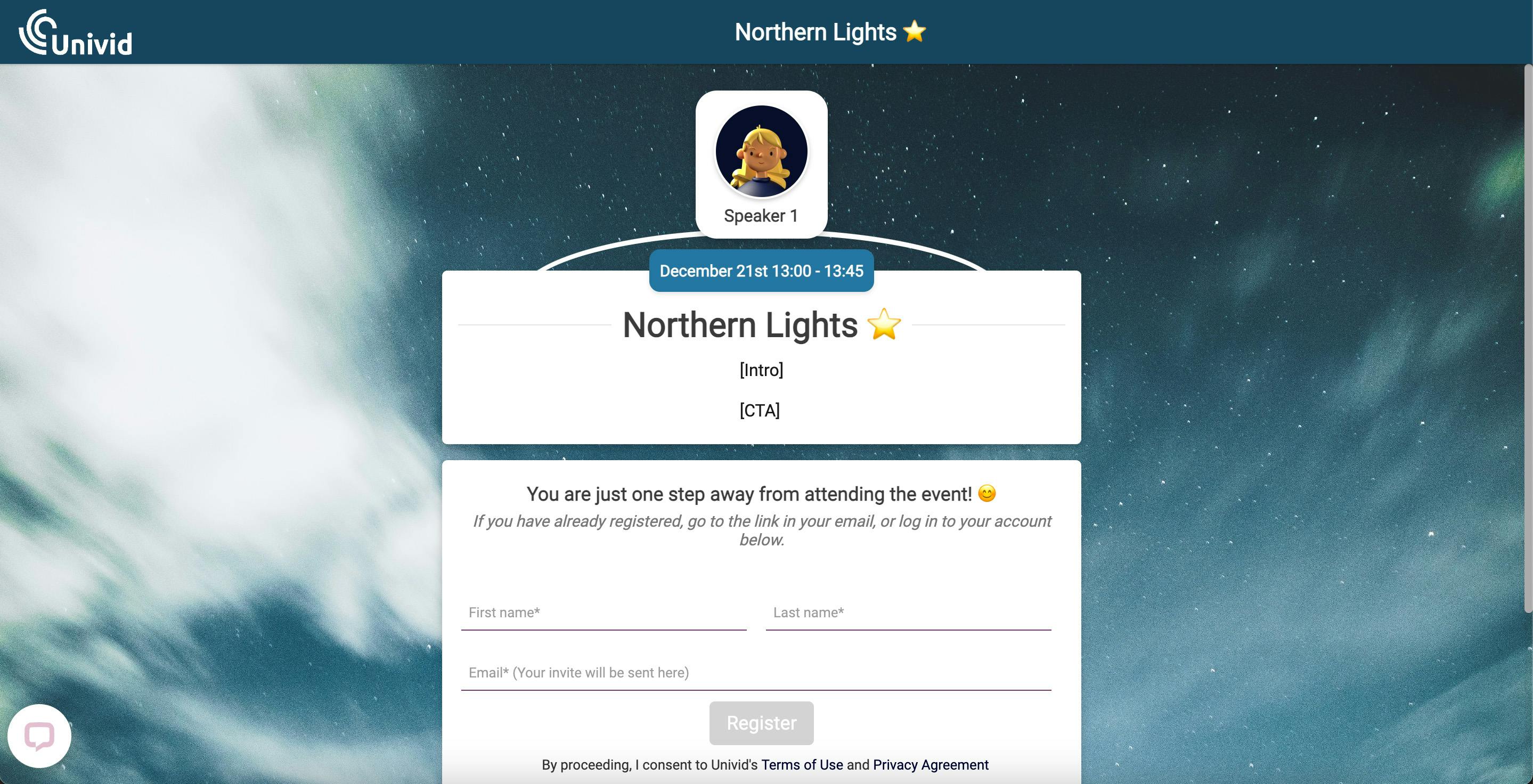 univid-northern-lights-webinar-registration-page
