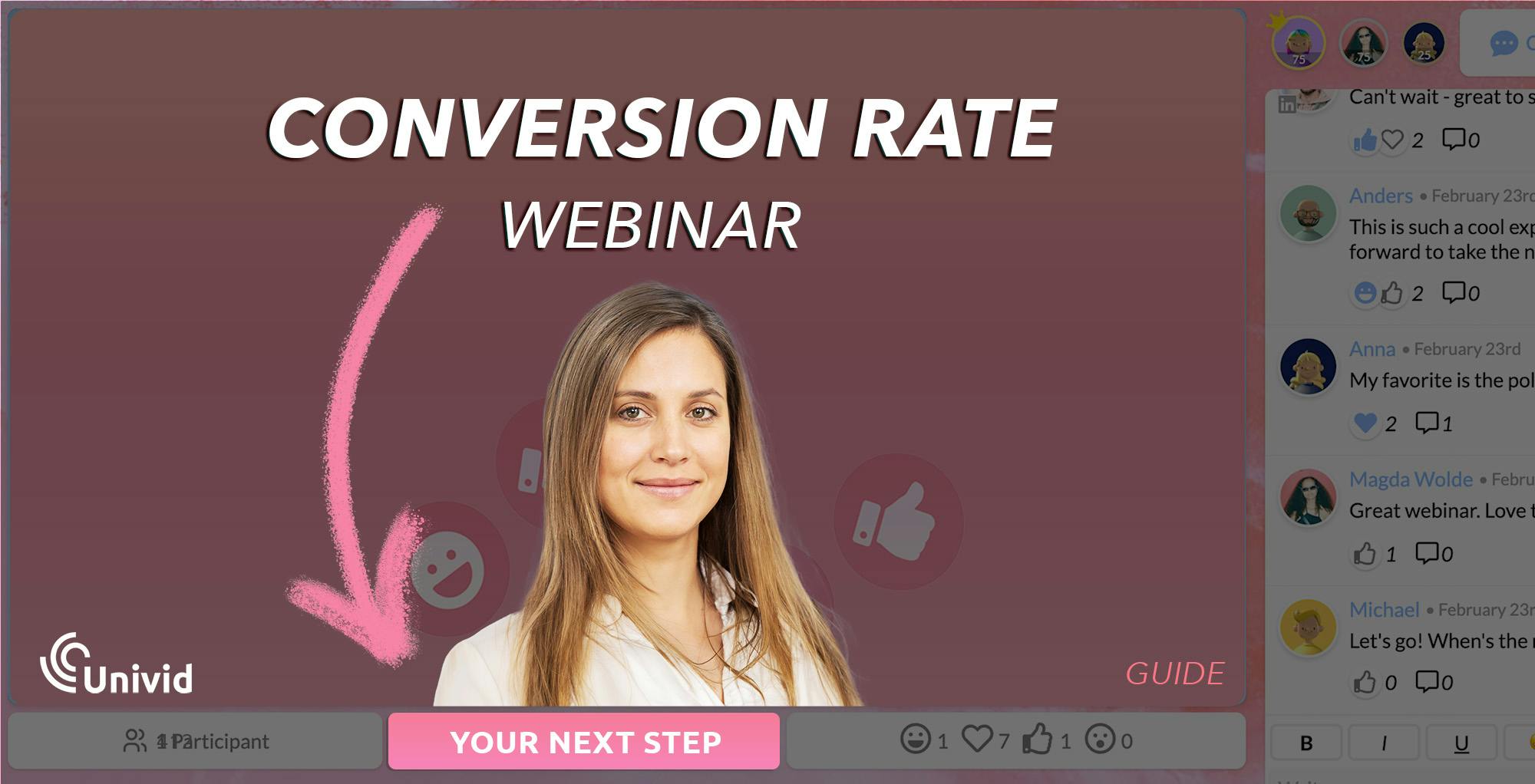 Webinar conversion rate - The ultimate guide