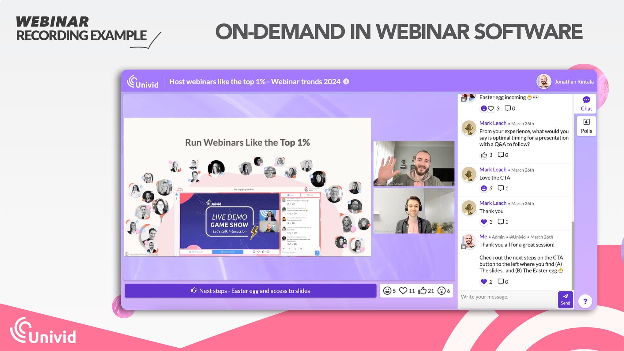 Exempel på webinar-inspelning - On-demand i din webinarplattform Exempel på webinar-inspelning - On-demand i din webinarplattform