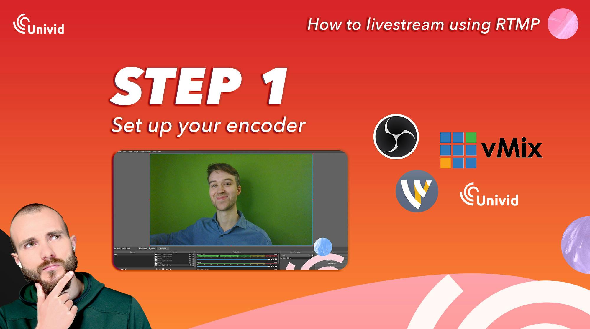 RTMP How to livestream guide - Step 3 - Set up encoder