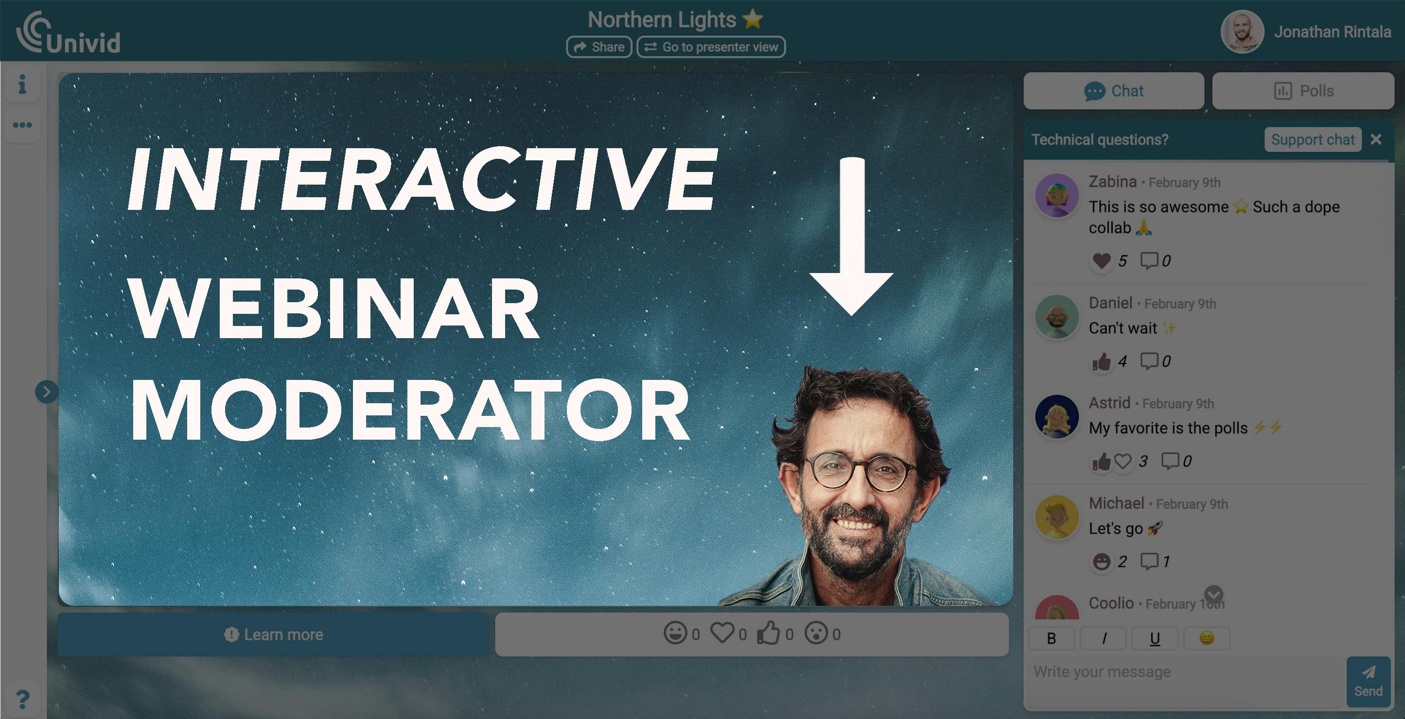 Create interactive webinars that your participants will remember with these 5 proven tips for interaction. Become a fun and engaging moderator today.
