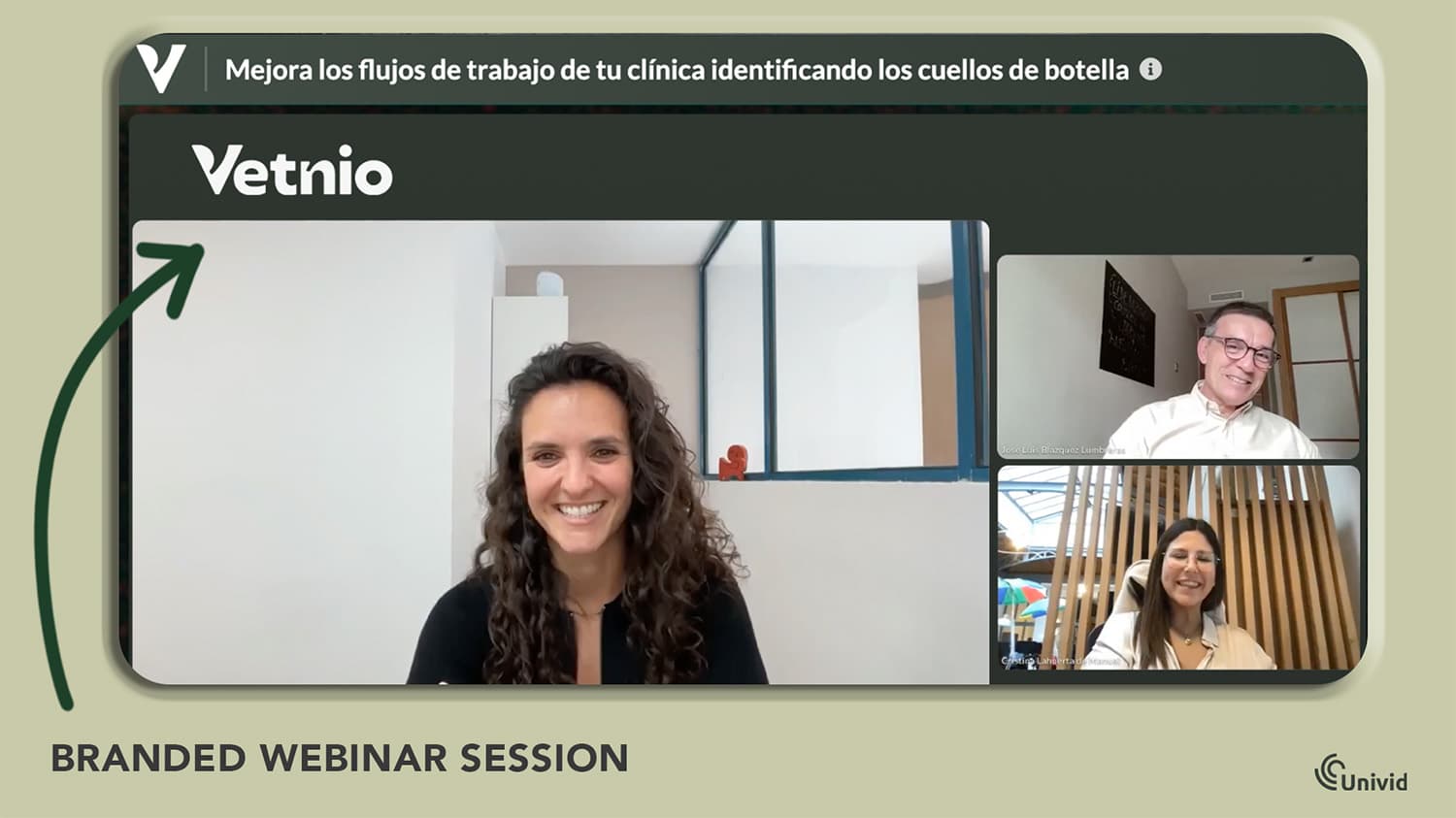 Branded webinar session in Univid Branded webinar session in Univid