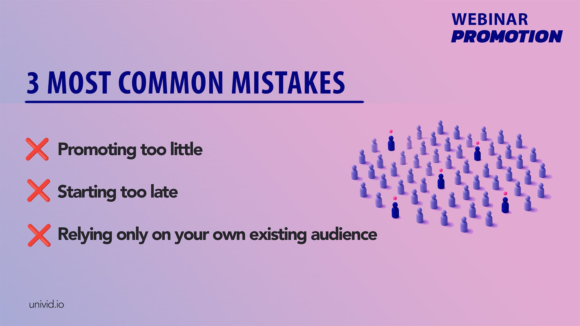 Common mistakes in webinar promotion Common mistakes in webinar promotion