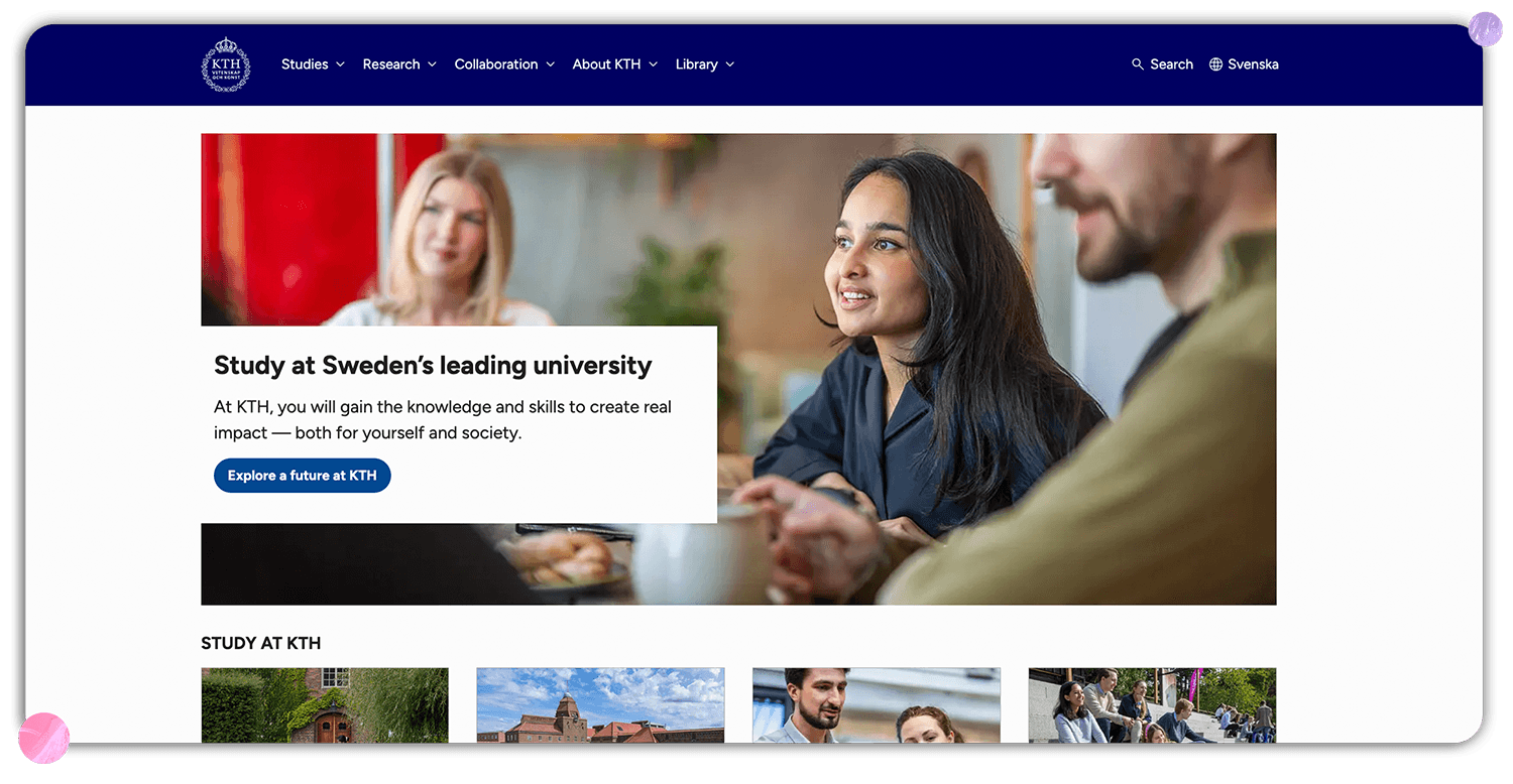 KTH Royal Institute of Technology - Public university and authority KTH Royal Institute of Technology - Public university and authority