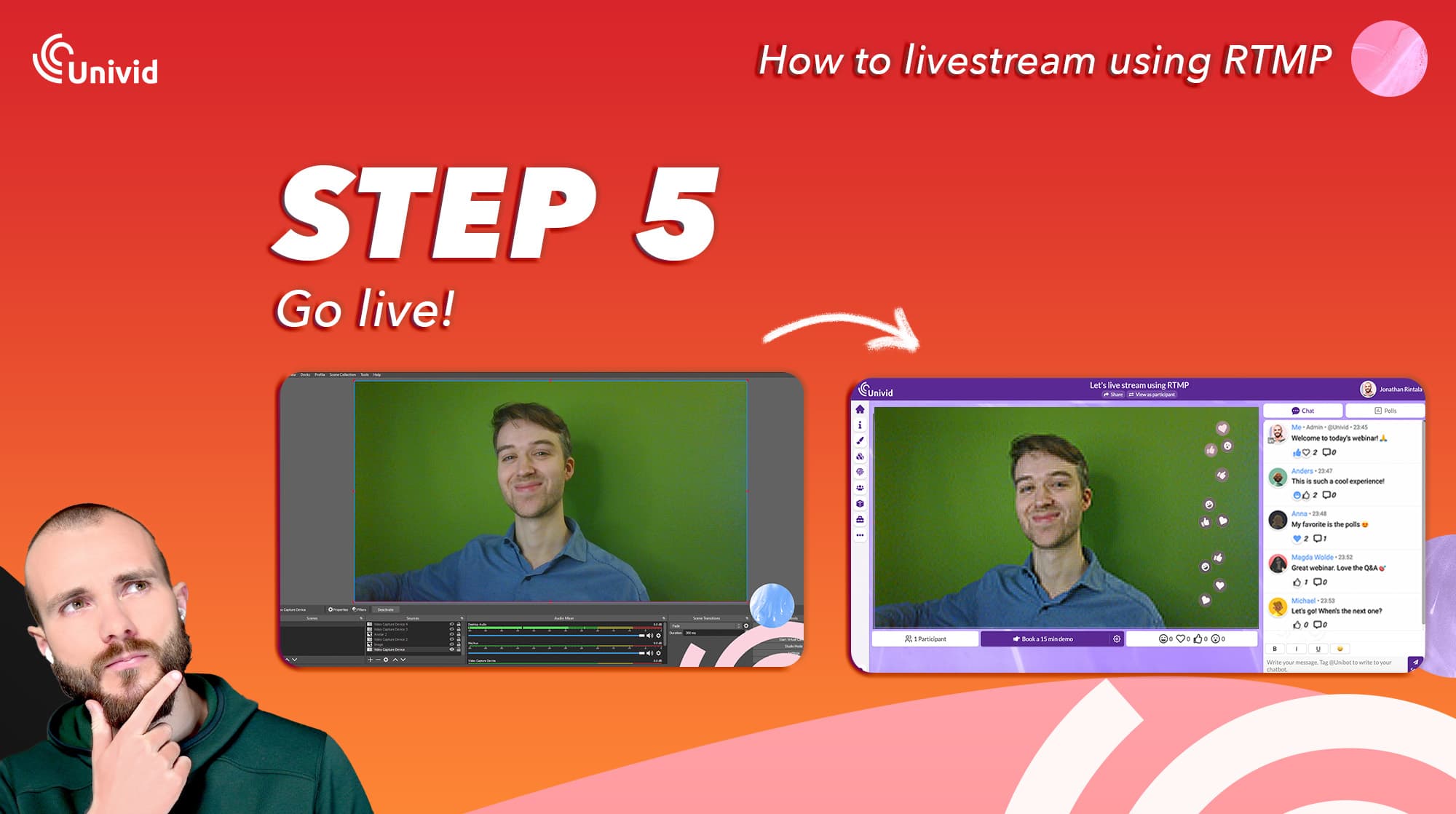 RTMP How to livestream guide - Step 5 - Go live RTMP How to livestream guide - Step 5 - Go live