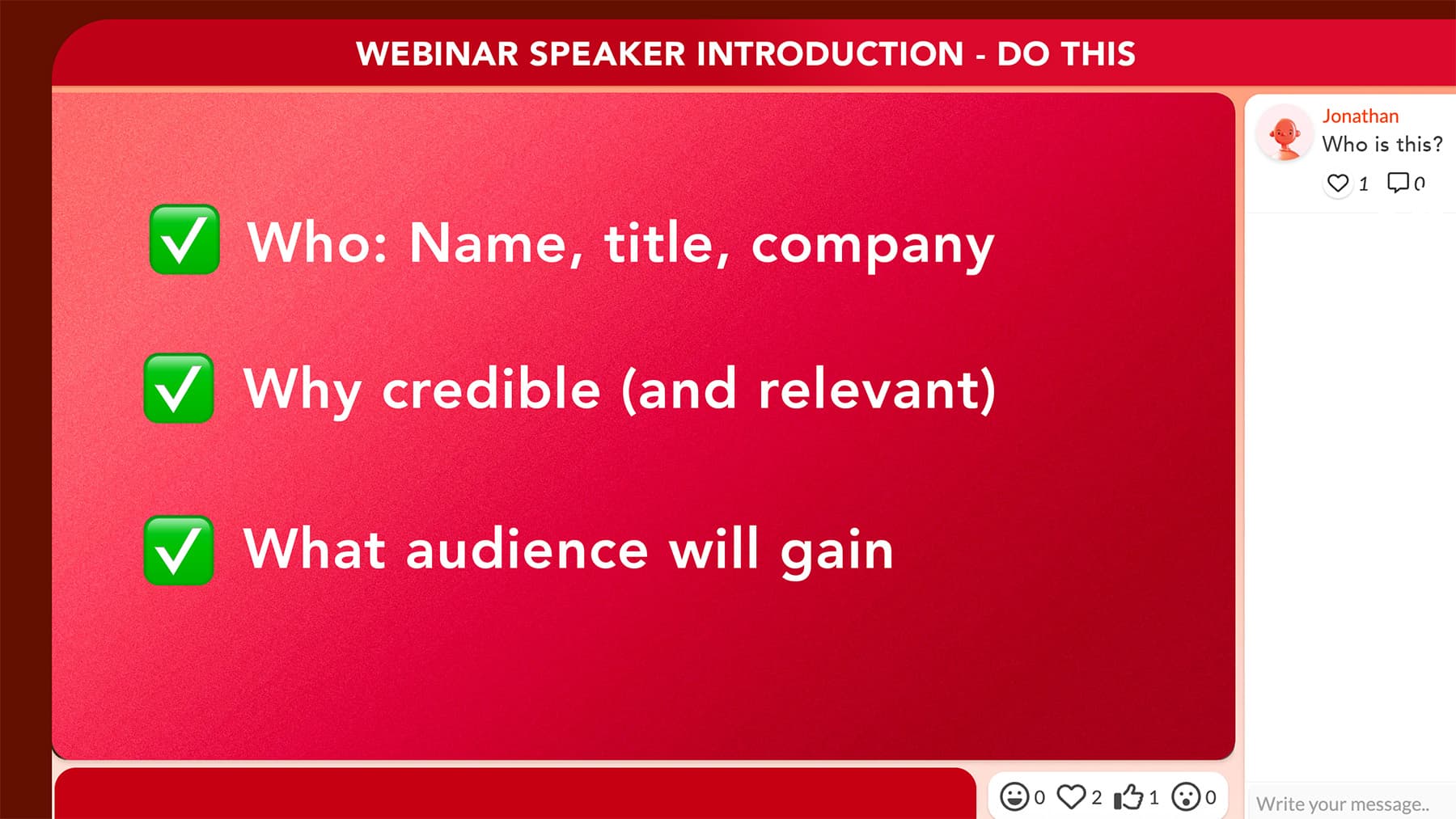What to do when introducing a guest speaker in a webinar What to do when introducing a guest speaker in a webinar
