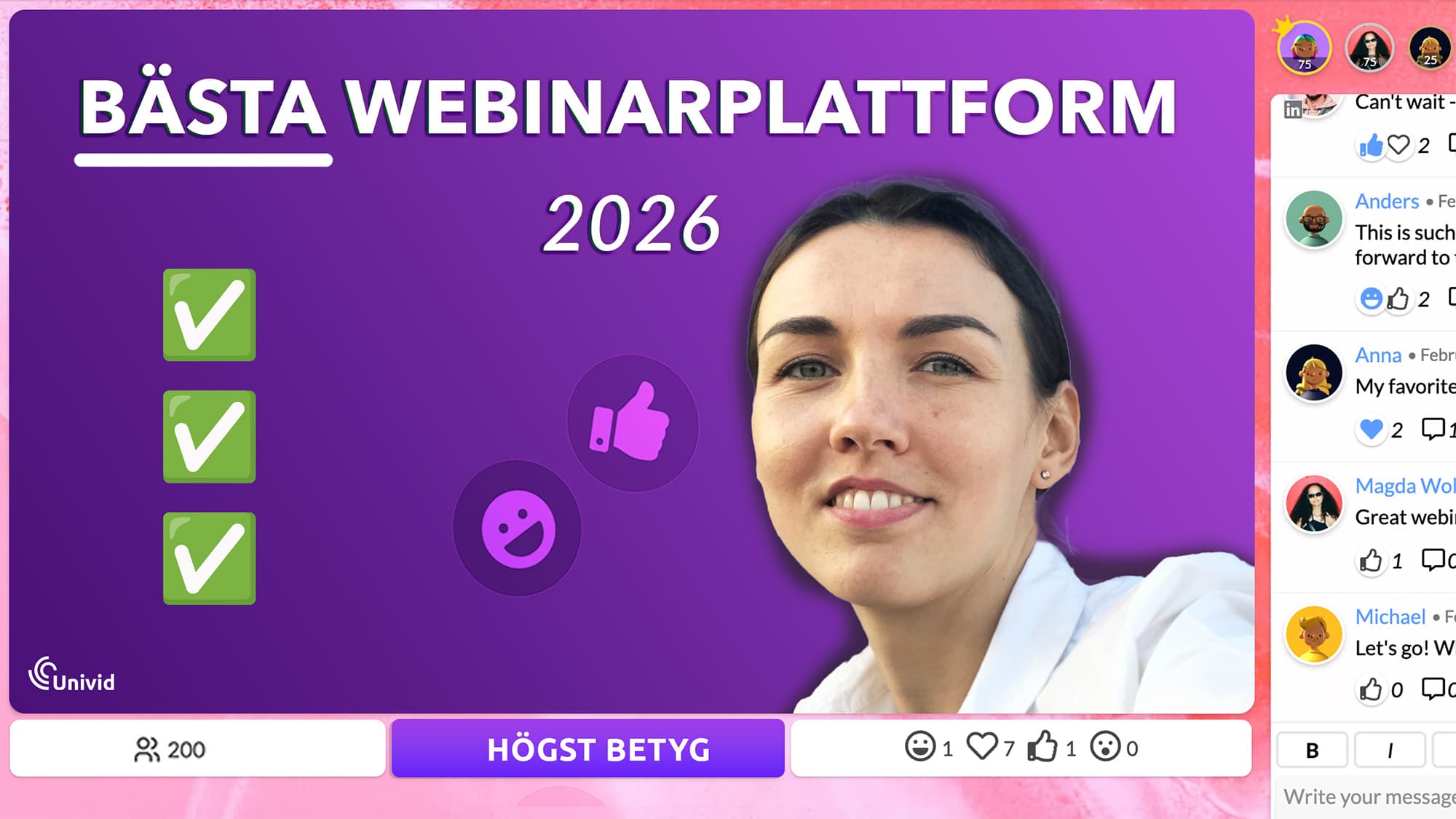 Bästa webinarplattformen 2026