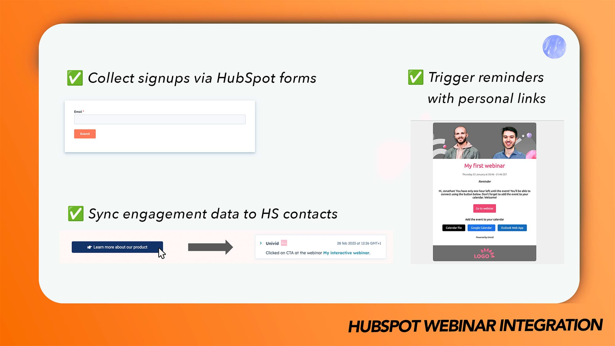 What to look for in a HubSpot webinar integration What to look for in a HubSpot webinar integration