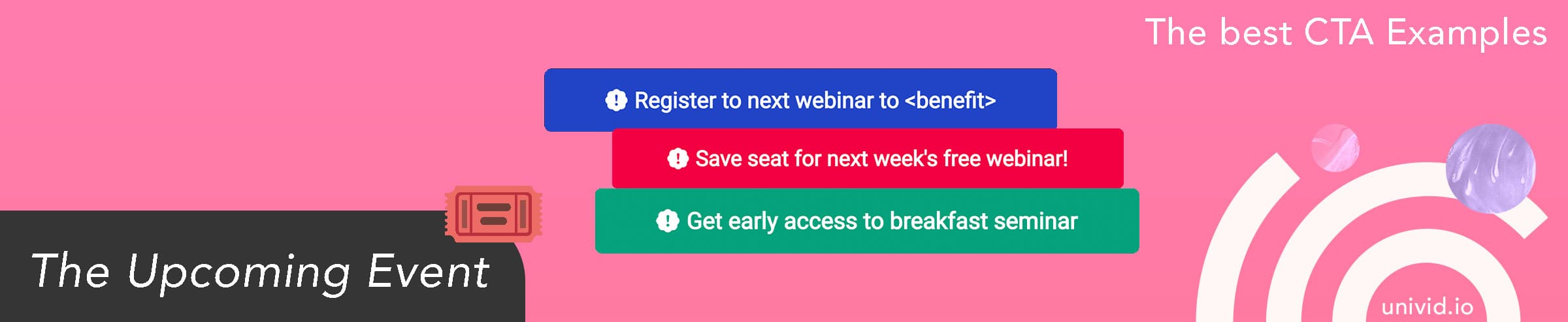 CTA Example 3: The Upcoming Event đïž CTA Example 3: The Upcoming Event đïž