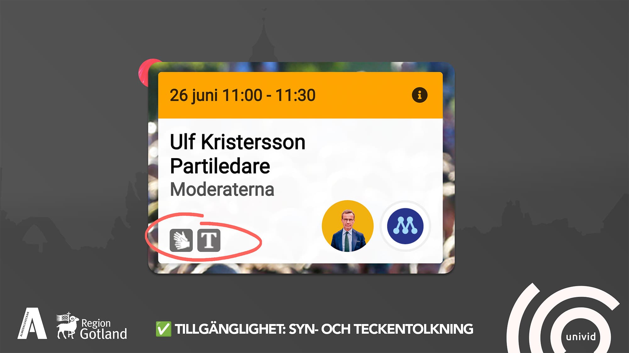 Tillgänglig webinarplattform: Syn- och teckentolkning Tillgänglig webinarplattform: Syn- och teckentolkning