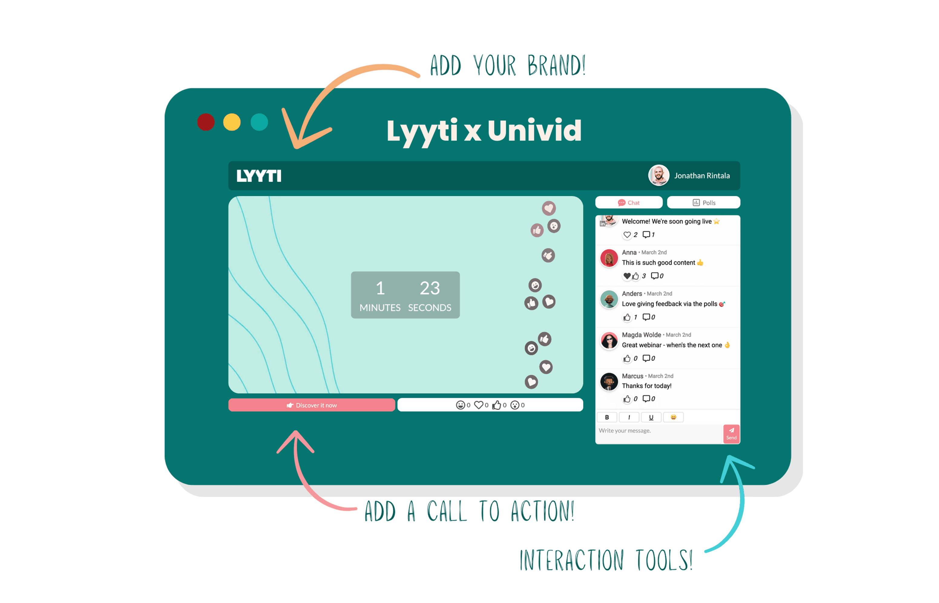 Lyyti x Univid - Live event and webinar Lyyti x Univid - Live event and webinar