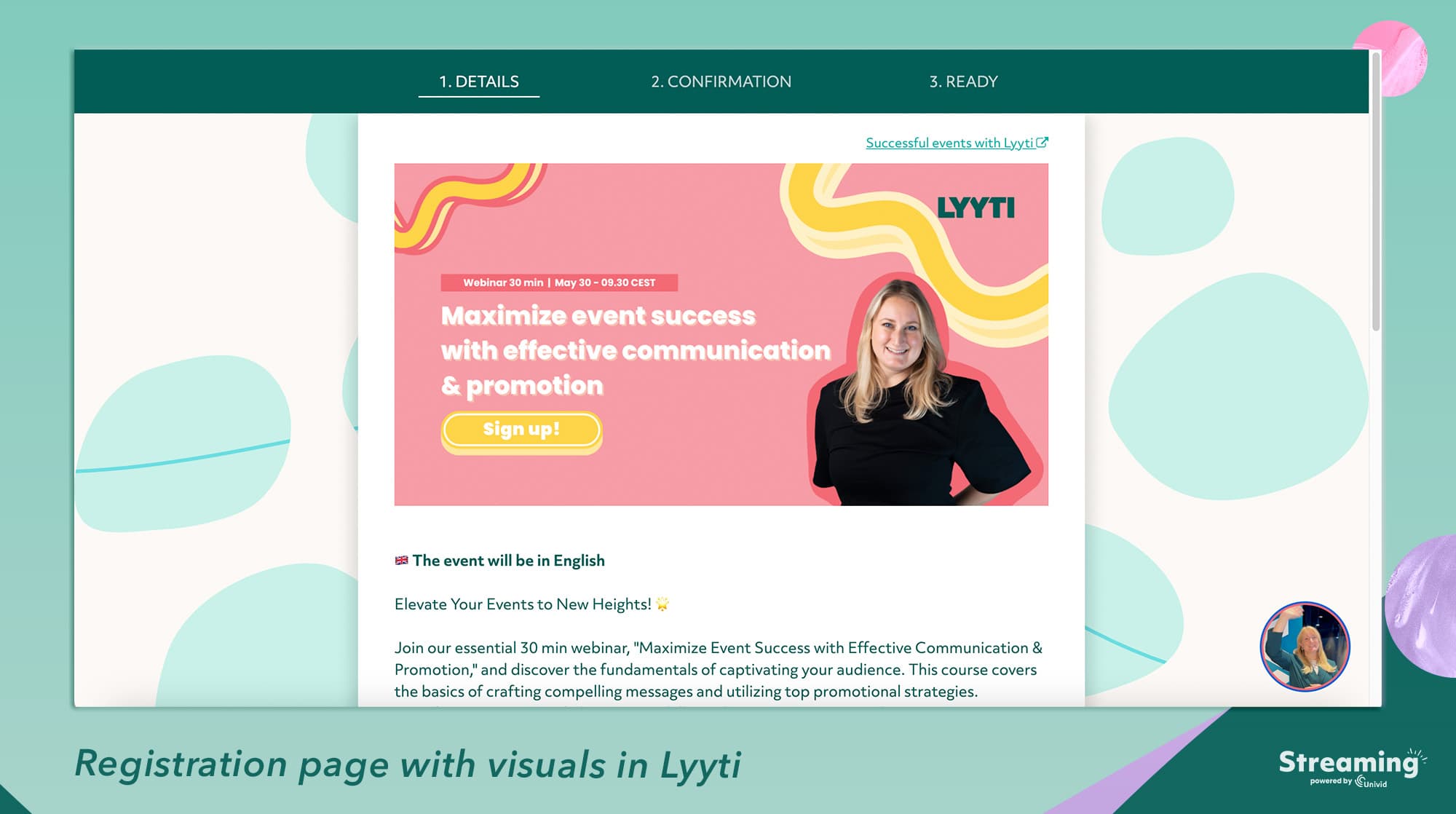 Lyyti x Univid - Webinar Registration Page Lyyti x Univid - Webinar Registration Page