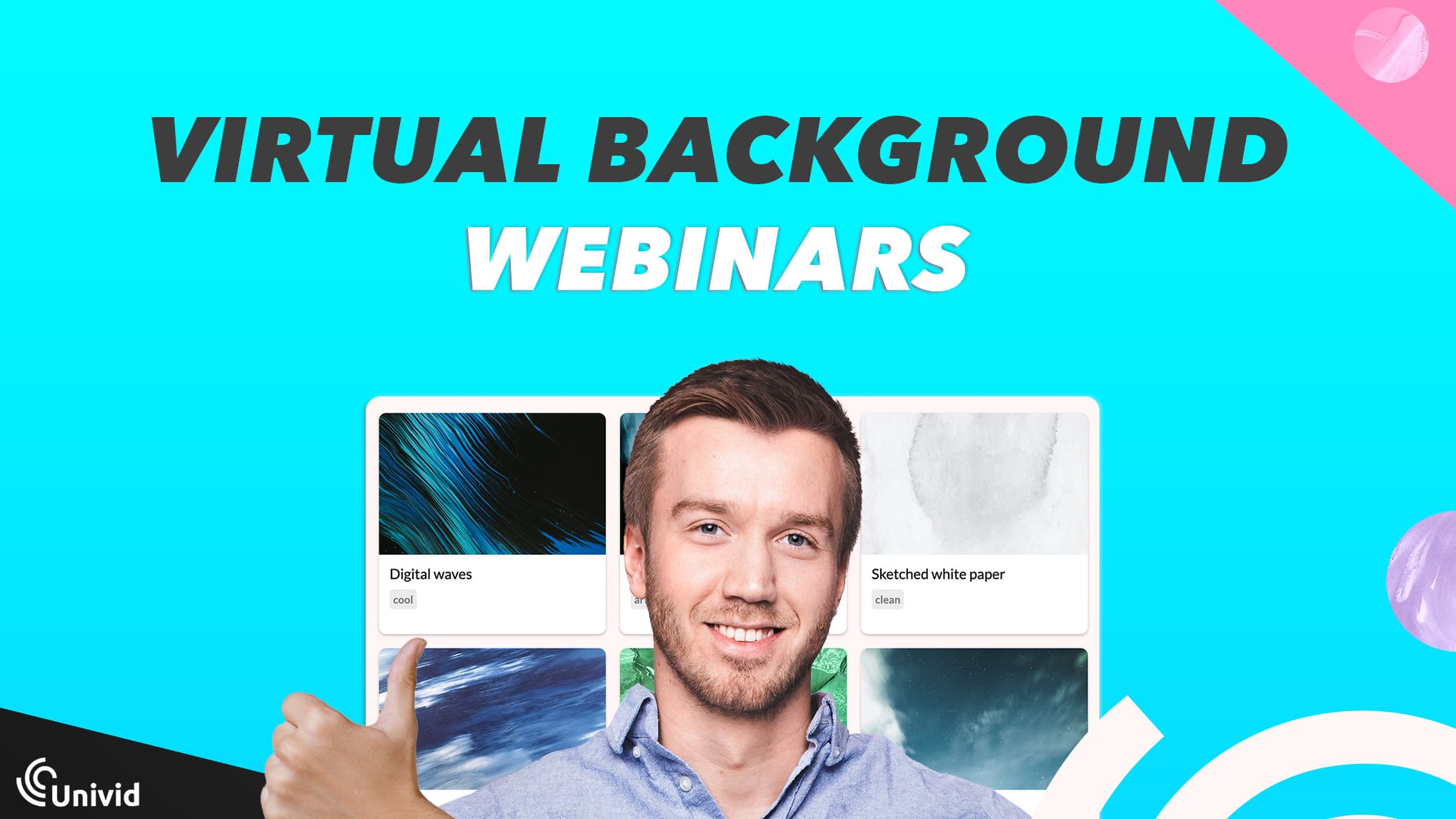 How to Use a Webinar Virtual Background (in 3 steps) | Univid