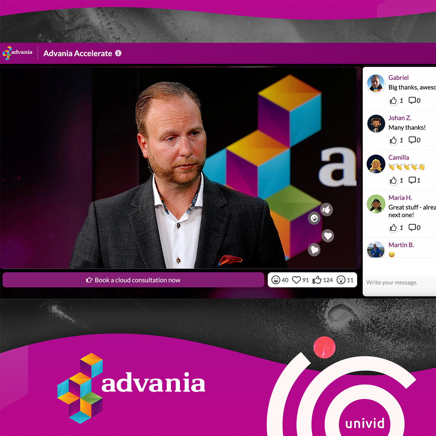 Exklusiva säljevent med DJ och studio