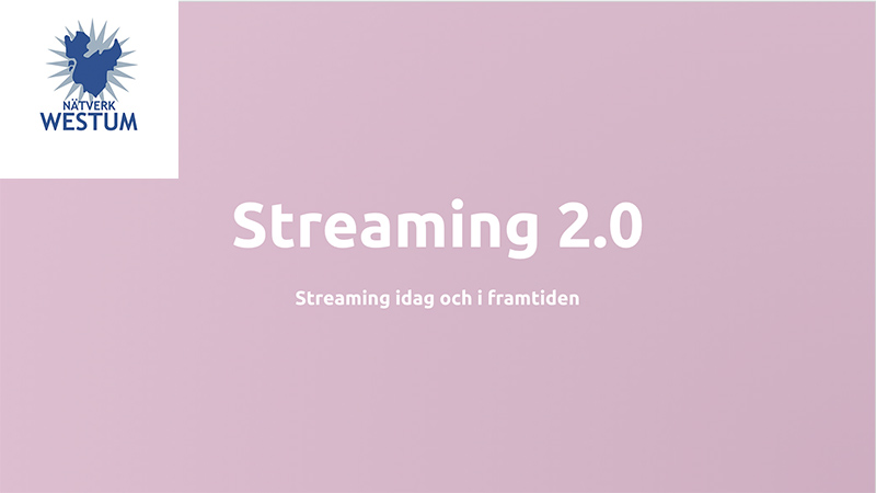 Univids grundare föreläser om live streaming för Nätverk Campus Westum, med fokus på hybrida event och möten.