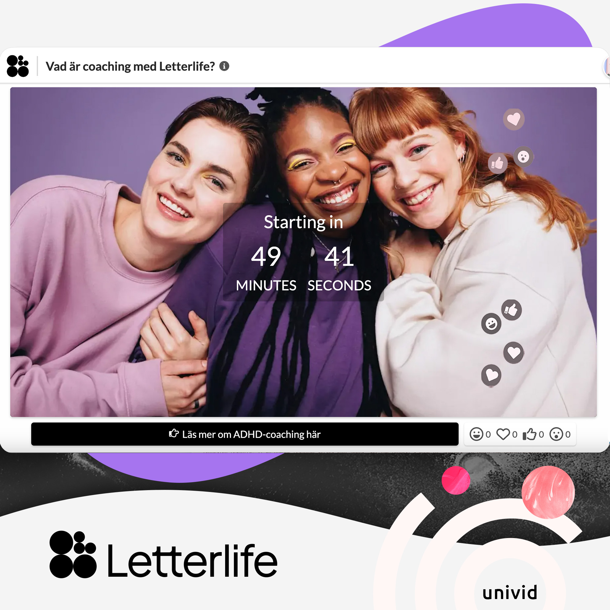 Letterlife - Webinars to build a B2C community to +20,000 users within ADHD