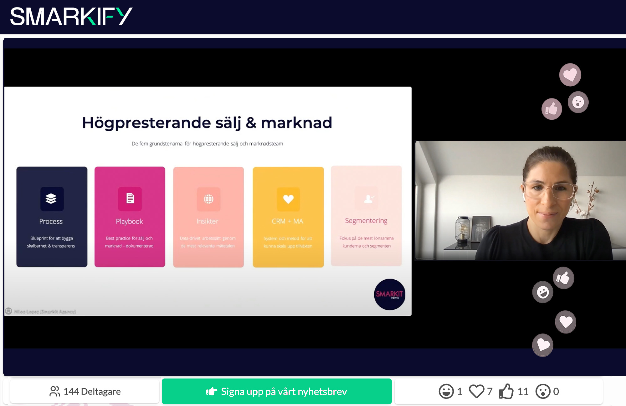 Smarkify is an agency that gives you everything you need to take your digital marketing to the next level! With their team of experts, Smarkify helps companies across several industries through advice, strategy and operational support in marketing, communication, digital sales and brand building.