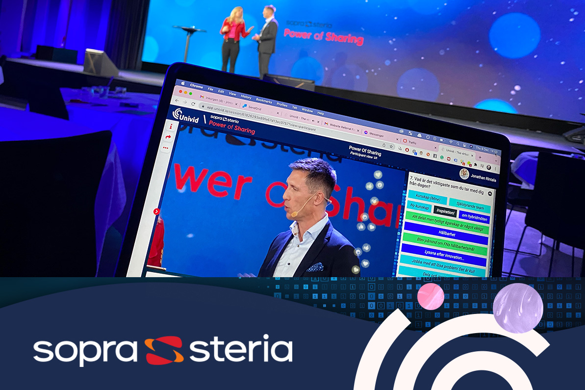 Sopra Steria Power of Sharing - A virtual event in word class